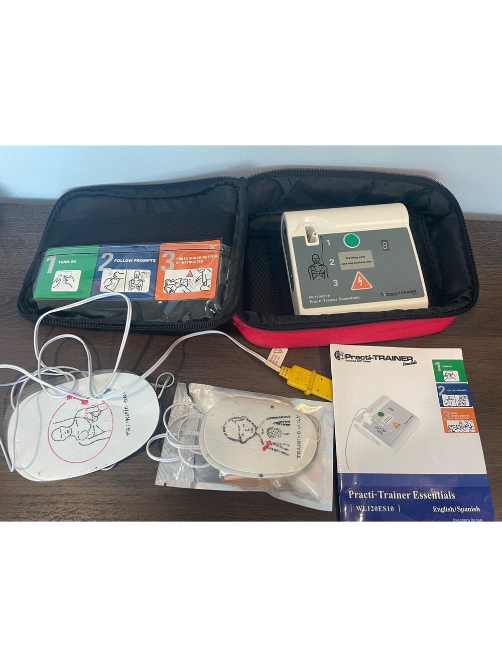 Practice Trainer Automatic External Defibrillator Traing Unit Tested Battery Ope